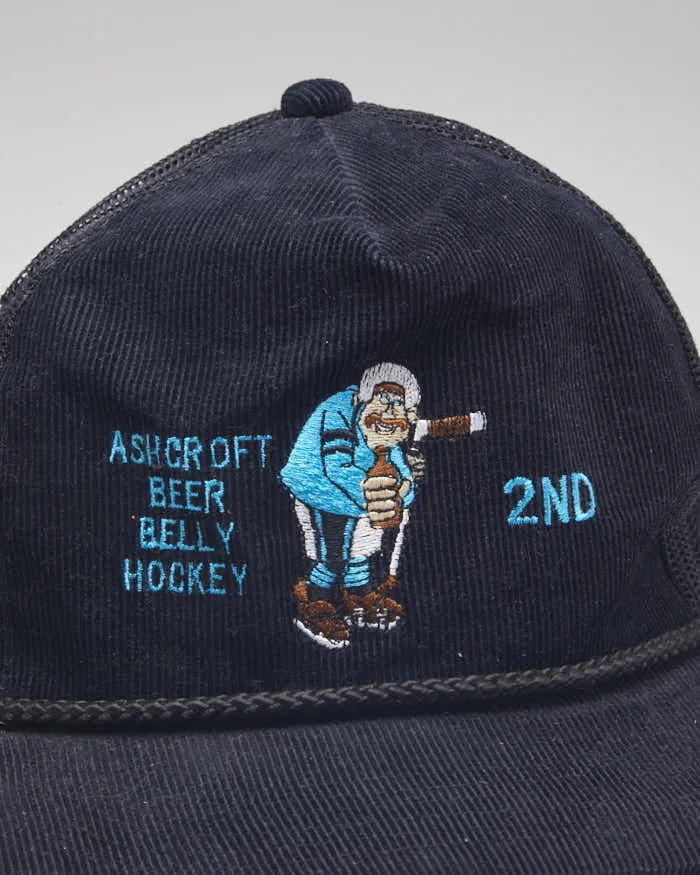 Black Corduroy Trucker Hat sold by Rokit product image thumbnail 3