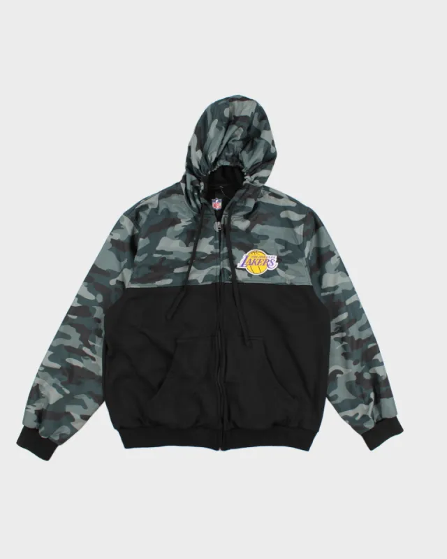 Mens Camouflage NHL Black and Grey Camo Hoodie - L sold by Rokit