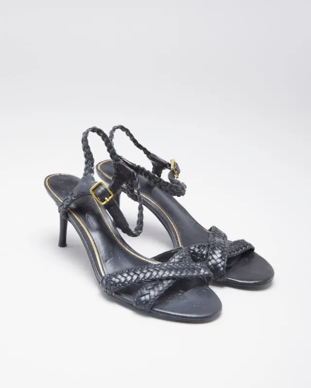 Women's Black Ralph Lauren Braided Leather Sandals - 6 sold by Rokit