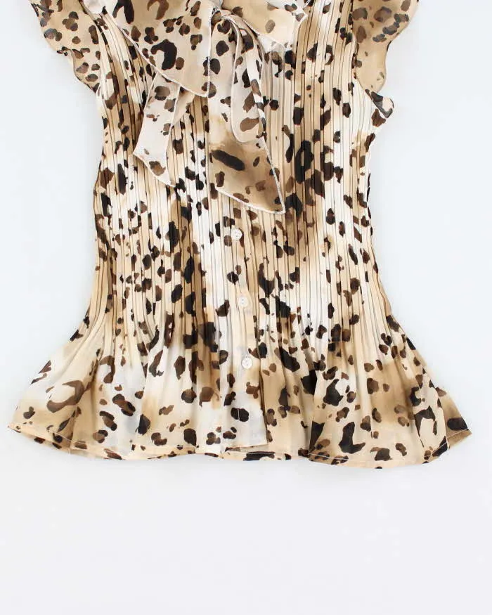 Y2k 00s Allison Taylor Leopard Print Shirt - XL sold by Rokit product image thumbnail 4