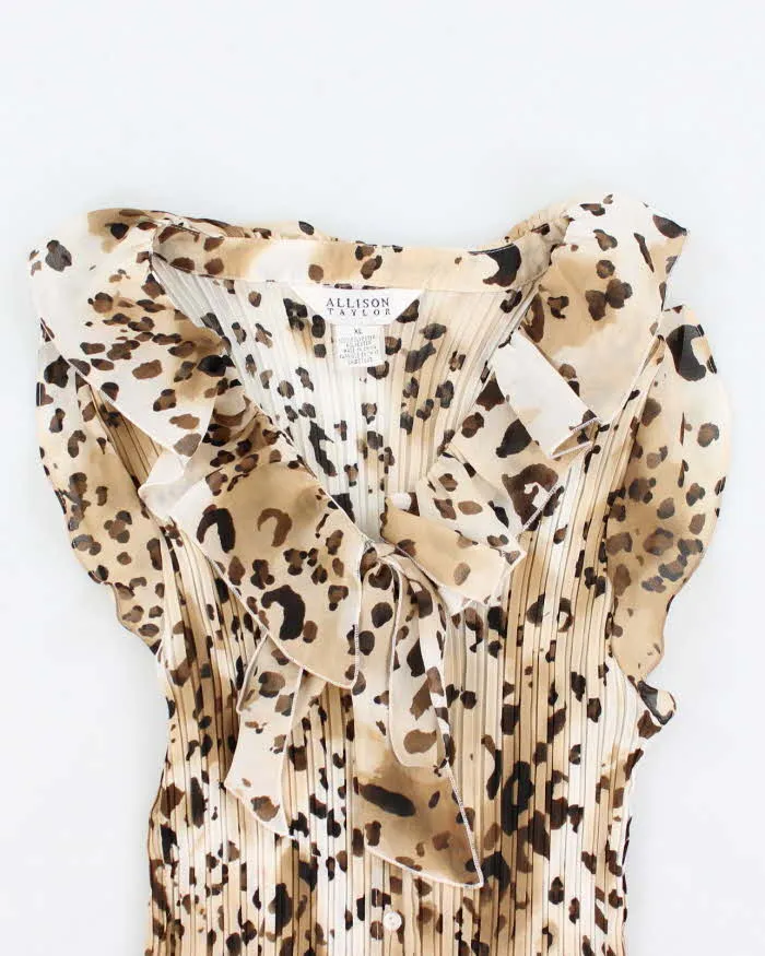 Y2k 00s Allison Taylor Leopard Print Shirt - XL sold by Rokit product image thumbnail 3
