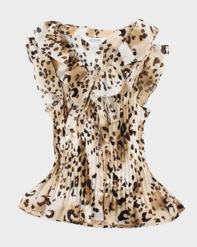 Y2k 00s Allison Taylor Leopard Print Shirt - XL sold by Rokit