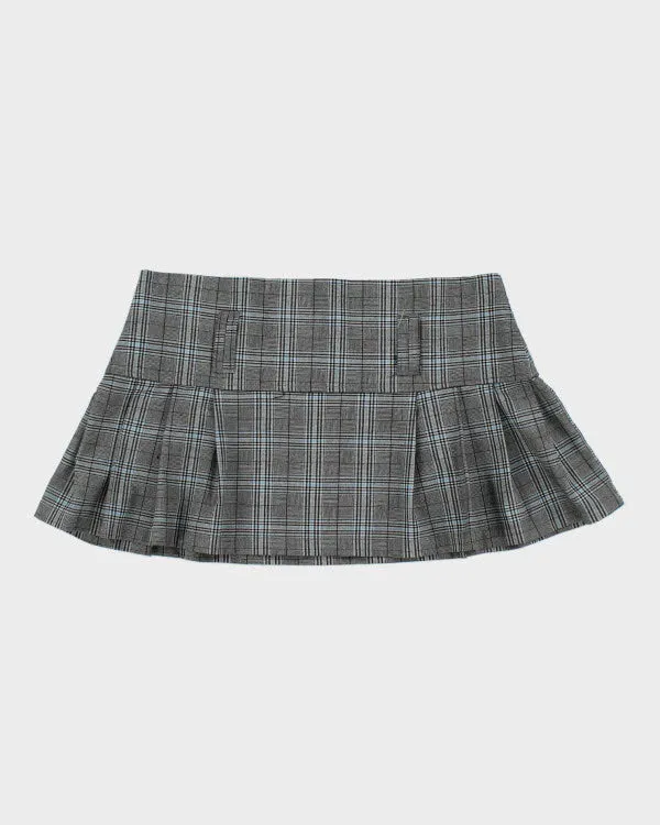 Y2k 00s Digital Clothing Plaid Mini Skirt - M sold by Rokit
