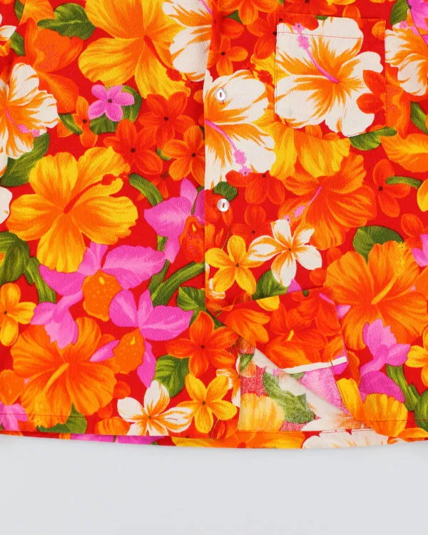 Vintage 80's Floral Printed Hawaiian Shirt - M sold by Rokit product image thumbnail 4