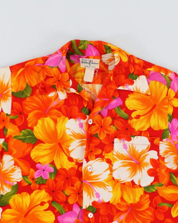 Vintage 80's Floral Printed Hawaiian Shirt - M sold by Rokit product image thumbnail 3