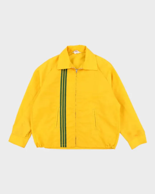 70's Vintage Men's Yellow Striped Shell Racing Jacket - XL sold by Rokit