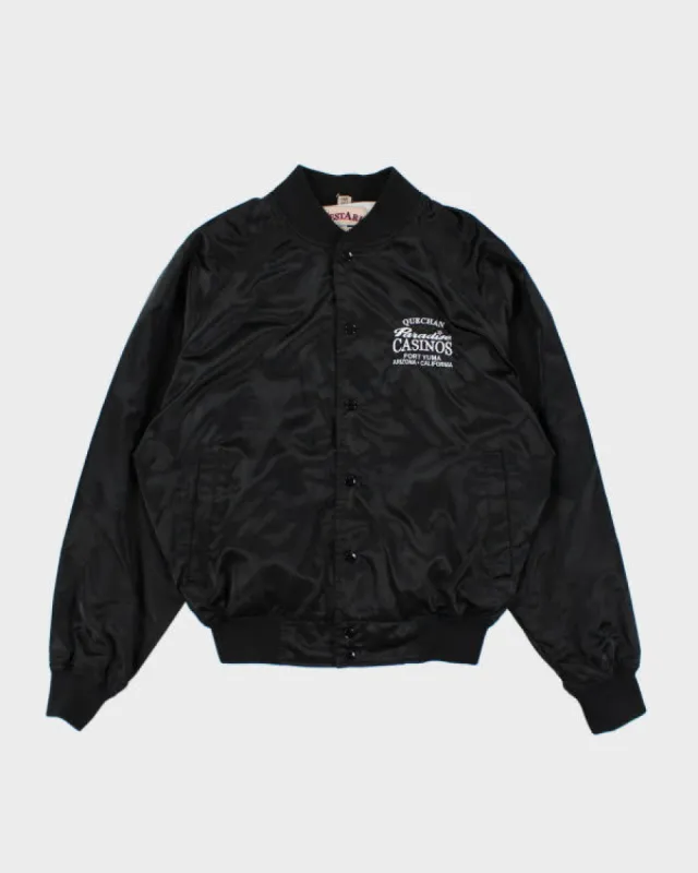 Vintage 90's Casino Embroidered Bomber Jacket - M made by Rokit