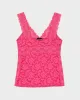 Y2k 00s Moda International Pink Lace Cami - S sold by Rokit