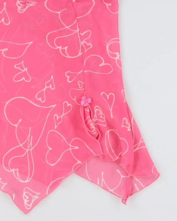 Y2k 00s Linda Pink Mesh Slip - L sold by Rokit product image thumbnail 4