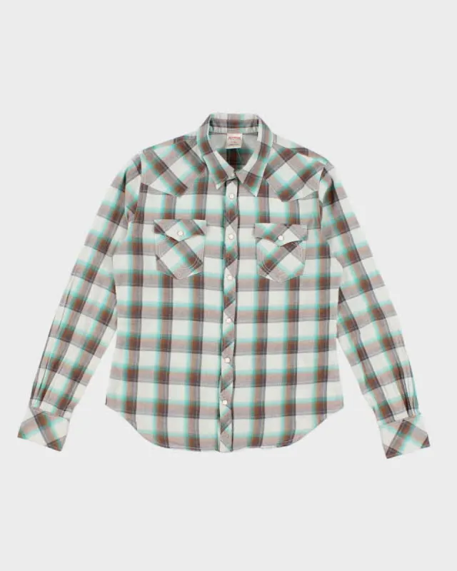 True Religion Checked Button Up Shirt - M sold by Rokit