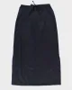 Y2K 00s Bossini Navy Side Slit Maxi Skirt - S sold by Rokit