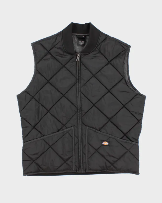 Dickies Quilted Zip Up Vest - L made by Dickies