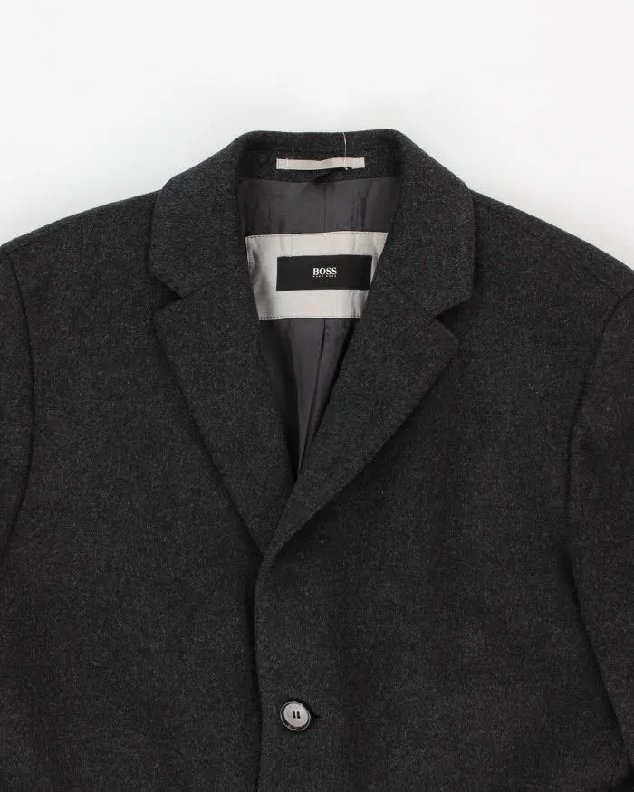 Hugo Boss Grey Wool Overcoat - L sold by Rokit product image thumbnail 3