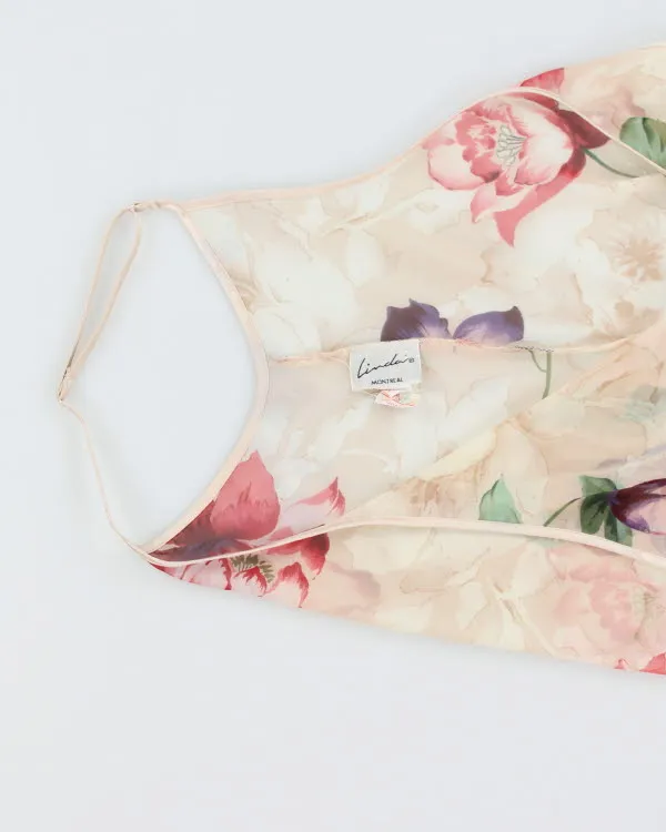 Vintage 90s Linda Sheer Floral Slip Dress - M sold by Rokit product image thumbnail 3