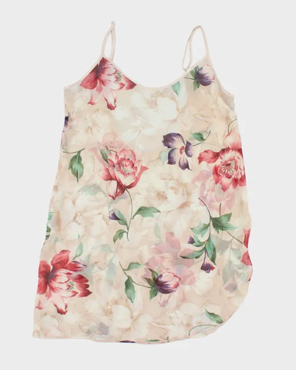 Vintage 90s Linda Sheer Floral Slip Dress - M sold by Rokit