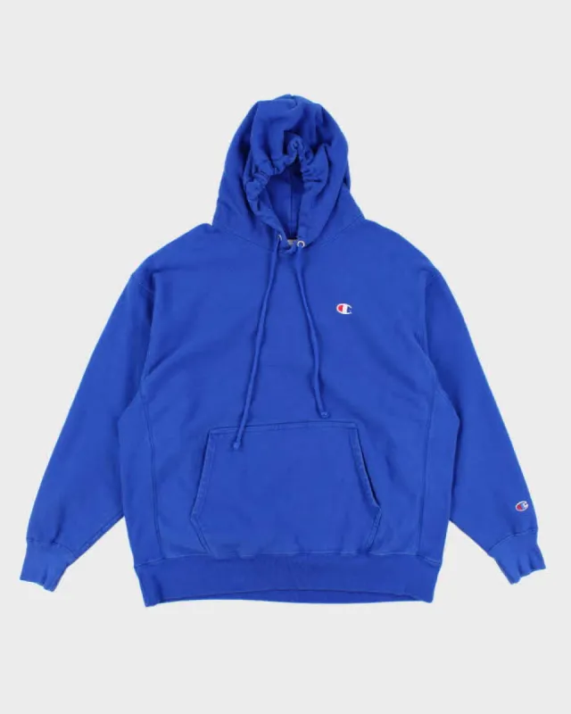 Champion Reverse Weave Blue Hoodie - XXL sold by Rokit