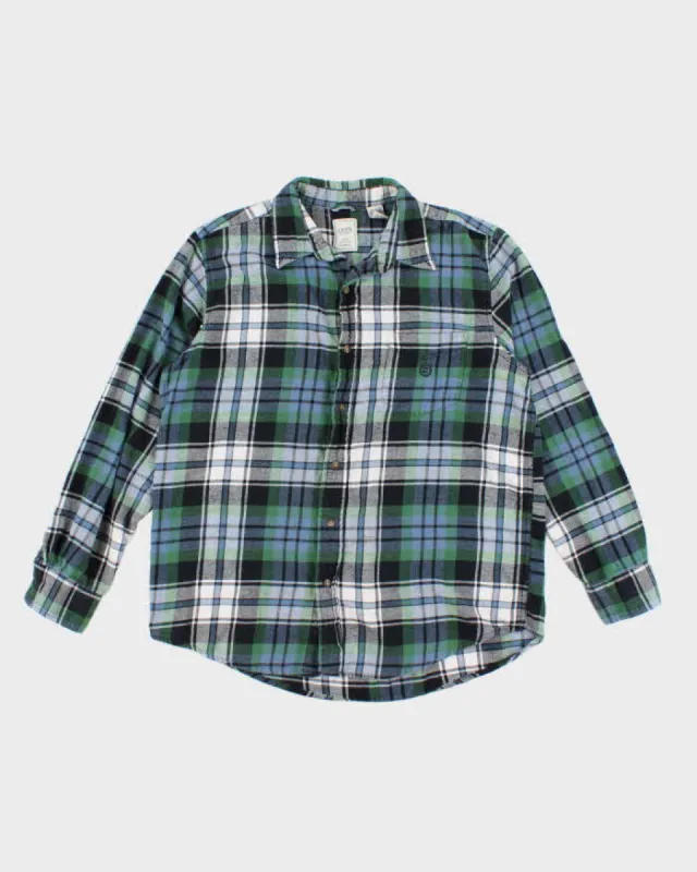 Vintage 90s Chaps Light Flannel Shirt - L sold by Rokit