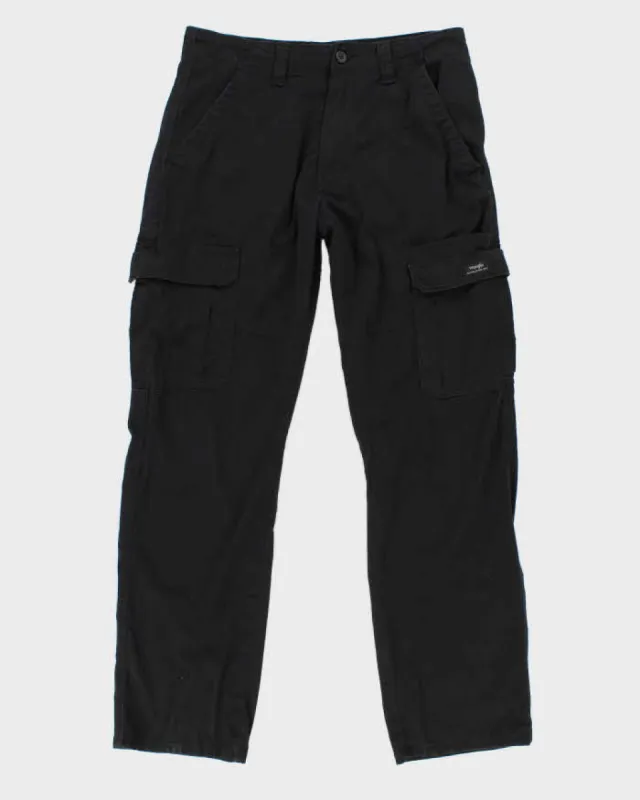 Vintage Men's Black Wrangler Cargo Pants - W30 L32 sold by Rokit
