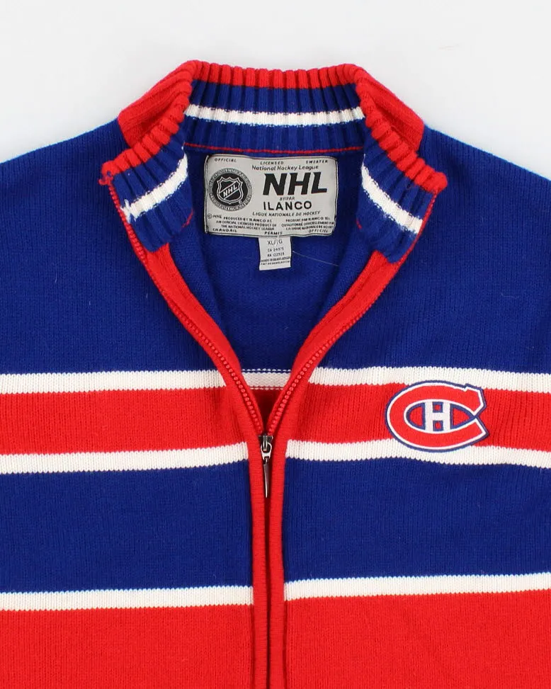 Mens NHL Habs Knit Zip Up Cardigan - XL sold by Rokit product image thumbnail 3