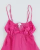 Y2k 00s La Senza Pink Mesh Ruffle Cami - M sold by Rokit
