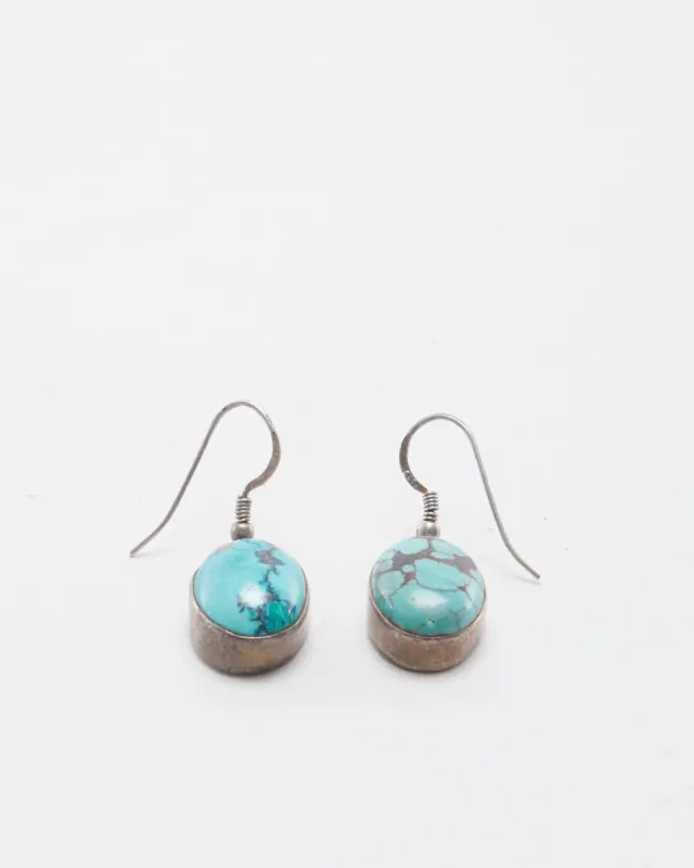 Turquoise Silver Earings sold by Rokit