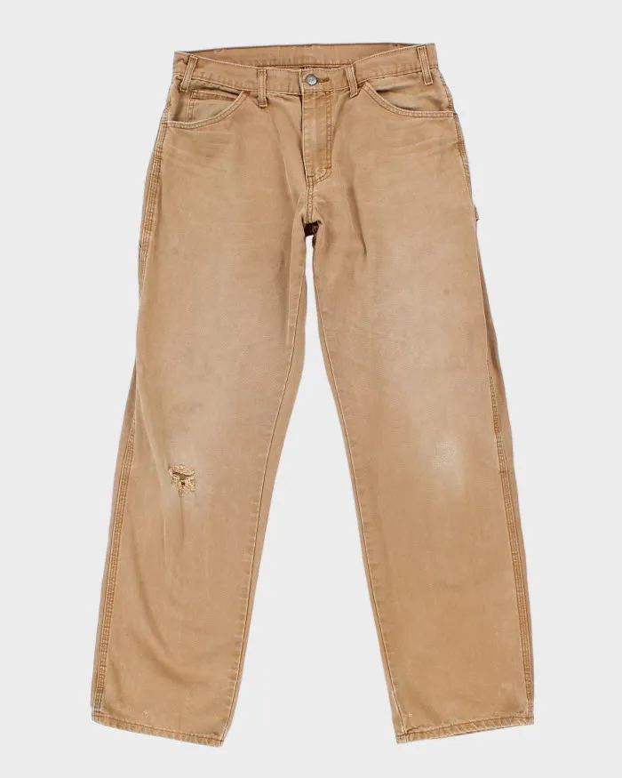 Vintage Dickies Brown Workwear Trousers - W30 L31 sold by Rokit