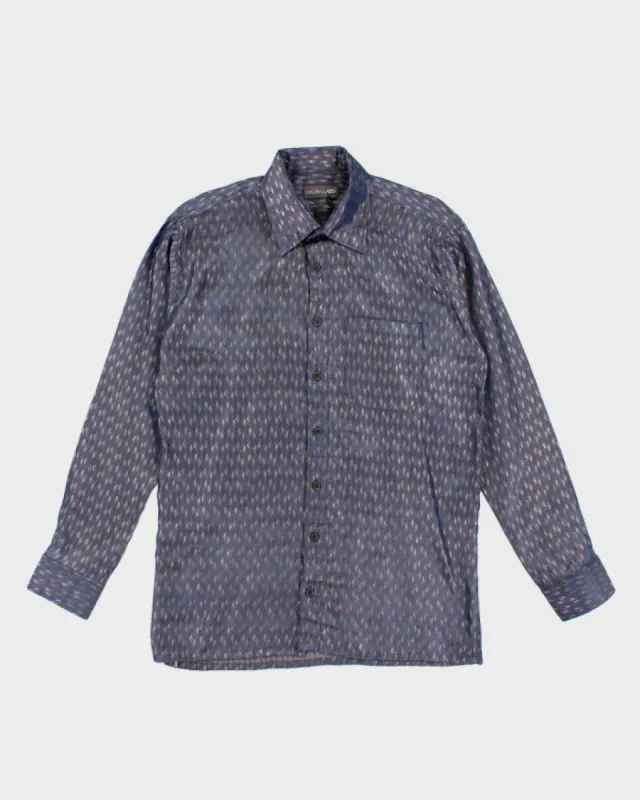Vintage 70s Patterned Satin Shirt - XXL sold by Rokit