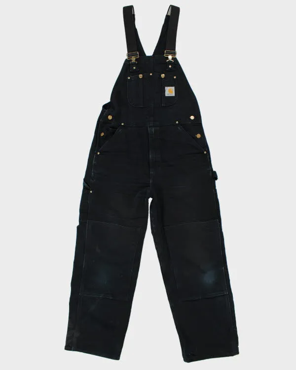 Carhartt Black Workwear Dungarees - W34 L28 sold by Rokit
