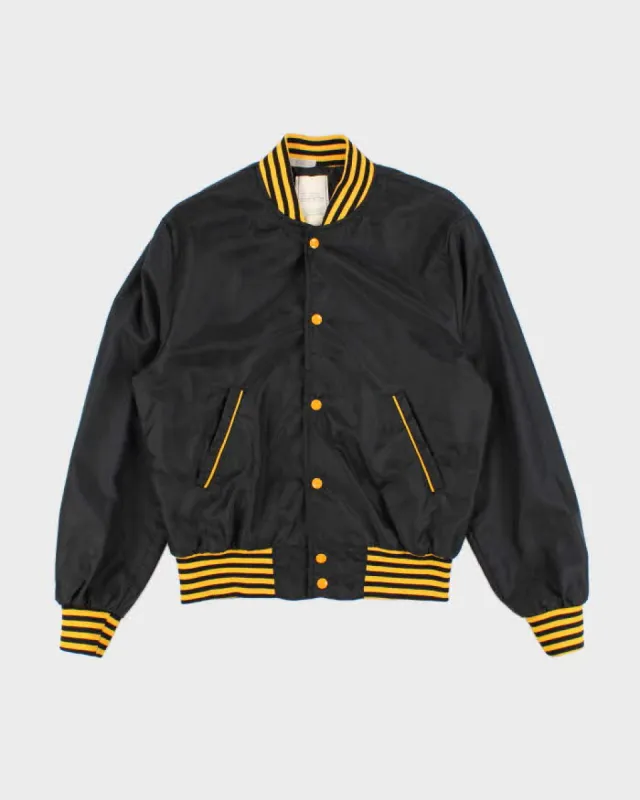 60s Vintage Men's Black Varsity Jacket - M sold by Rokit