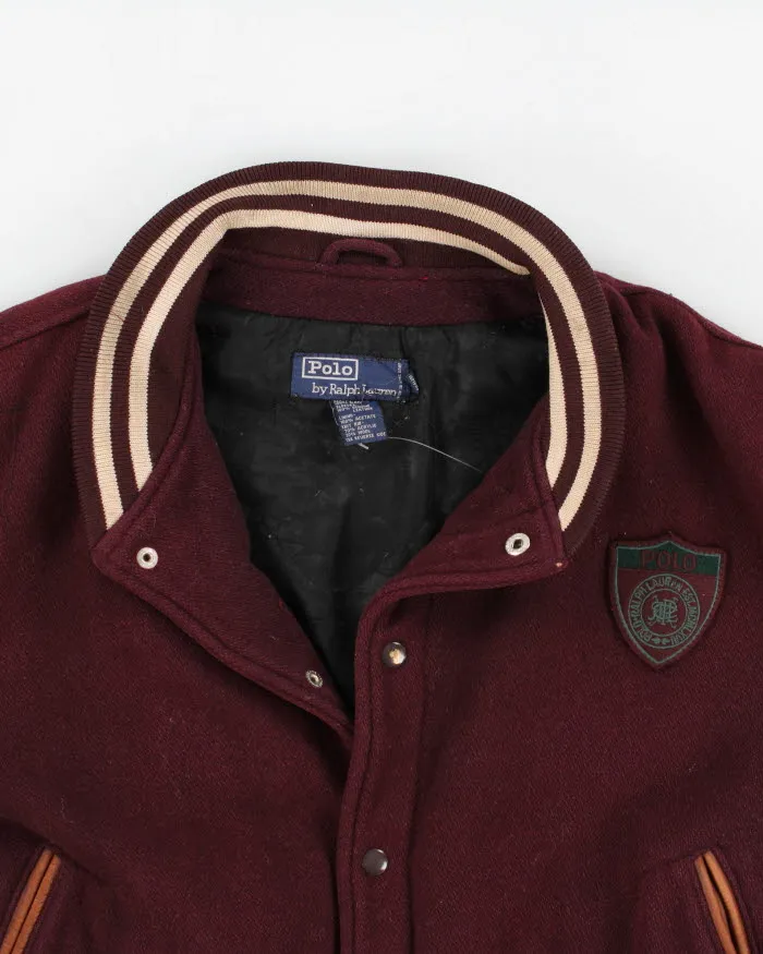 Vintage 90s Polo Ralph Lauren Wool Varsity Jacket - L sold by Rokit product image thumbnail 5