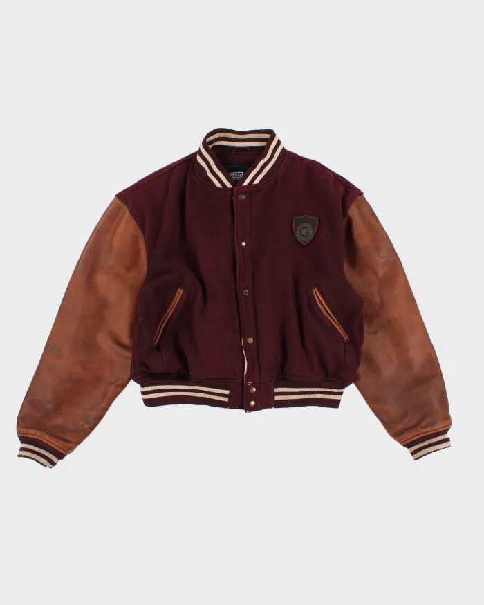 Vintage 90s Polo Ralph Lauren Wool Varsity Jacket - L sold by Rokit