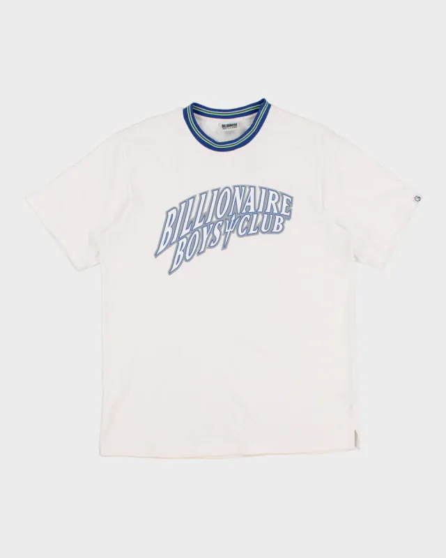 Billionaire Boys Club White & Blue Graphic Tee - L sold by Rokit