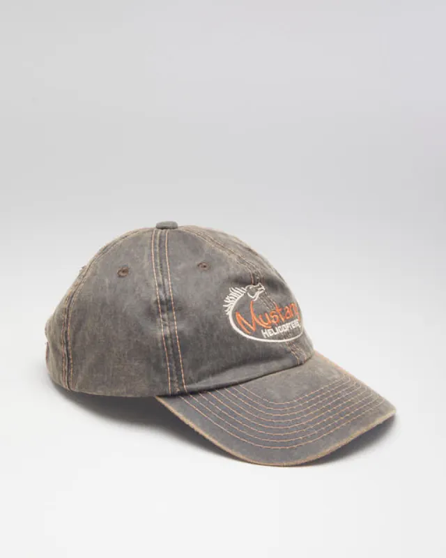Vintage Mustang Helicopters Coated Baseball Cap sold by Rokit