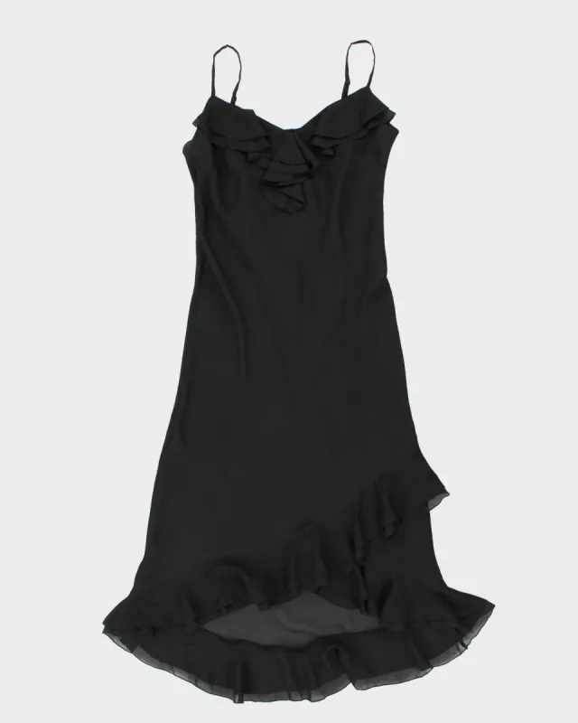 90's Vintage Black Maxi Party Dress - S sold by Rokit