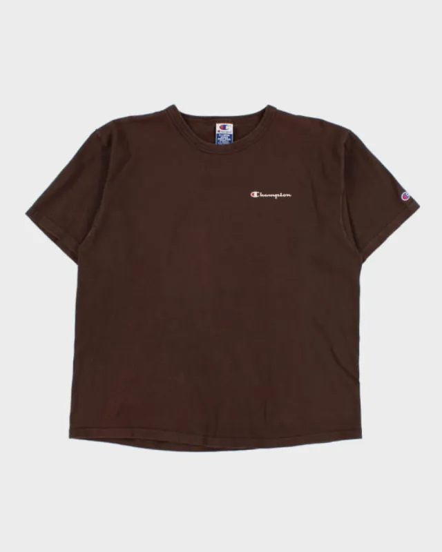 Vintage 90s Champion Brown T-Shirt - XL sold by Rokit