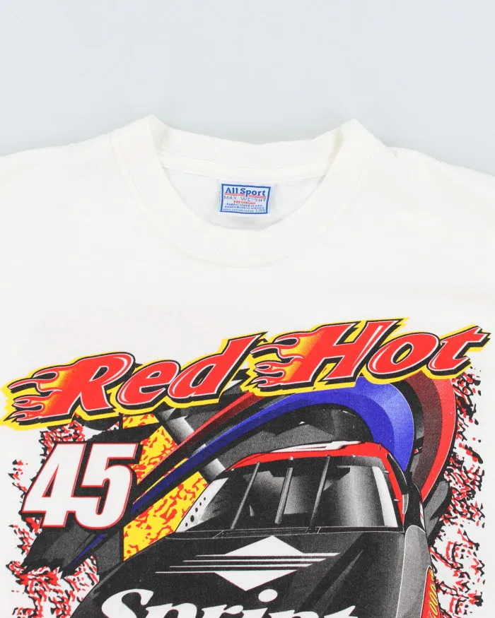 Vintage 90's Red Hot Racing T-Shirt - L sold by Rokit product image thumbnail 3