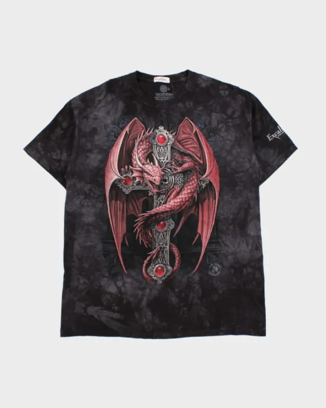 00s Excalibur Tie-Dye Dragon T-Shirt - XL sold by Rokit