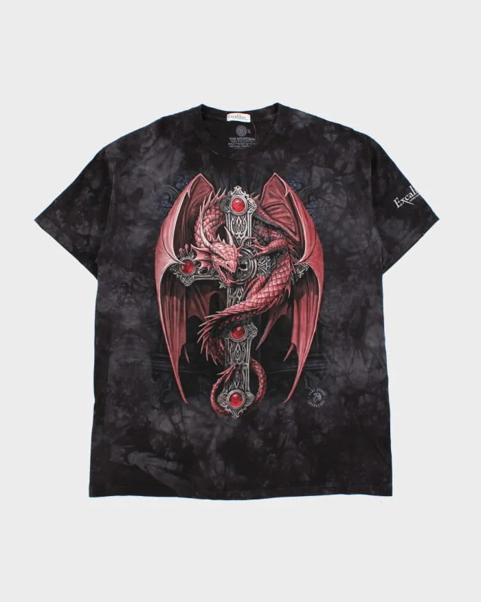 00s Excalibur Tie-Dye Dragon T-Shirt - XL sold by Rokit