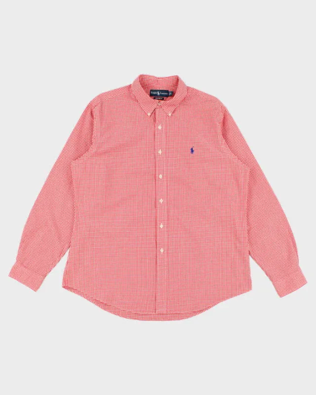Men's Red Ralph Lauren Gingham Shirt - XL made by Ralph Lauren