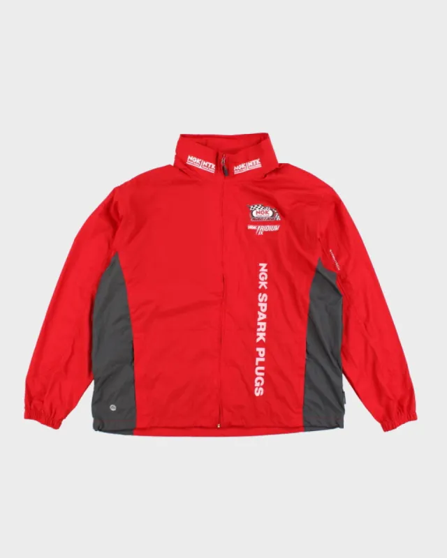 Vintage Red Racing Windbreaker Jacket - XL sold by Rokit