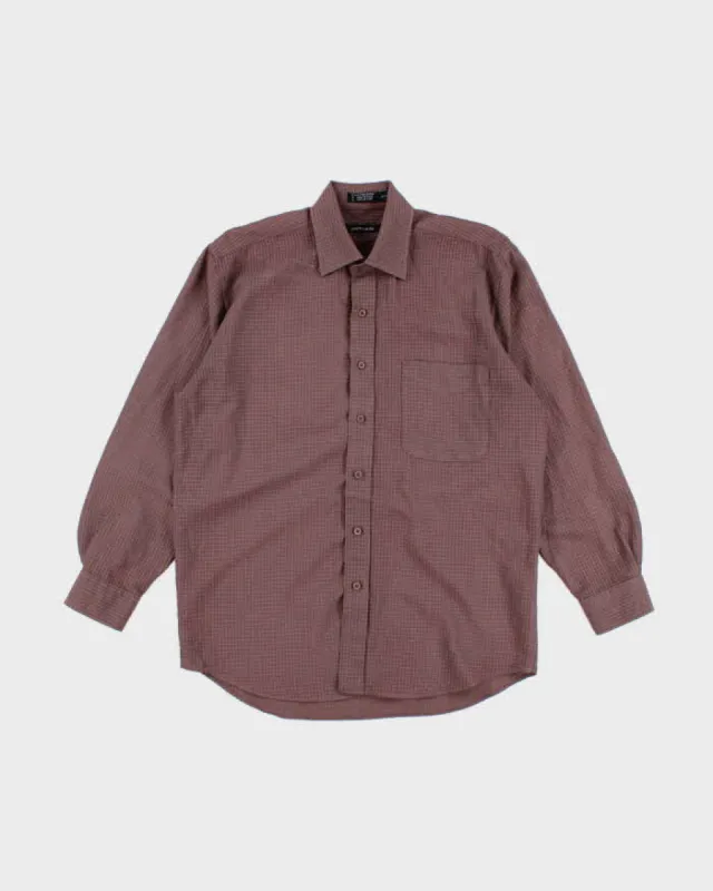 Vintage 90s Pierre Cardin Mauve Shirt - M sold by Rokit