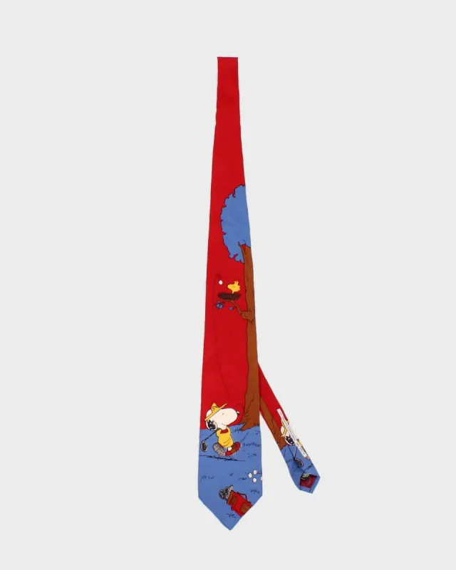 Vintage Novelty Silk Snoopy and Birdie Tie sold by Rokit