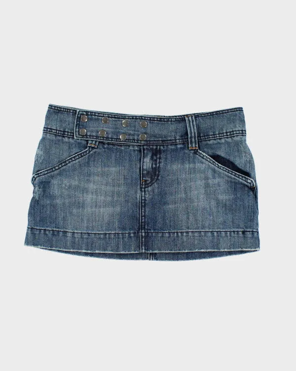 Y2k 00s Roxy Denim Mini Skirt - M sold by Rokit