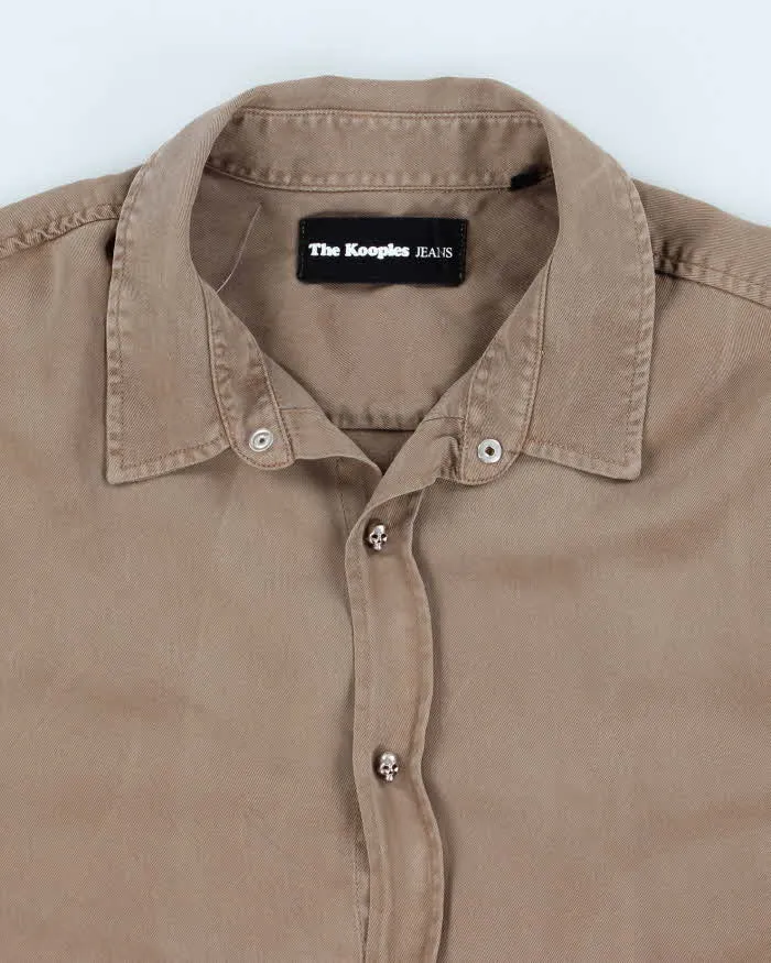 Mens Khaki Kooples Skull Button Shirts - M sold by Rokit product image thumbnail 3