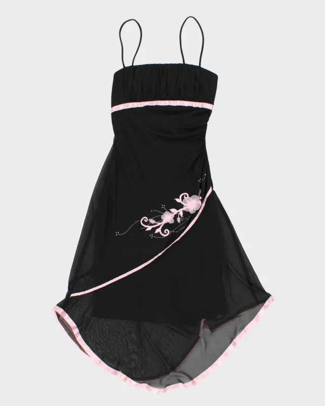 Y2K 00s Jessica Pink Detailed Little Black Dress - XS sold by Rokit
