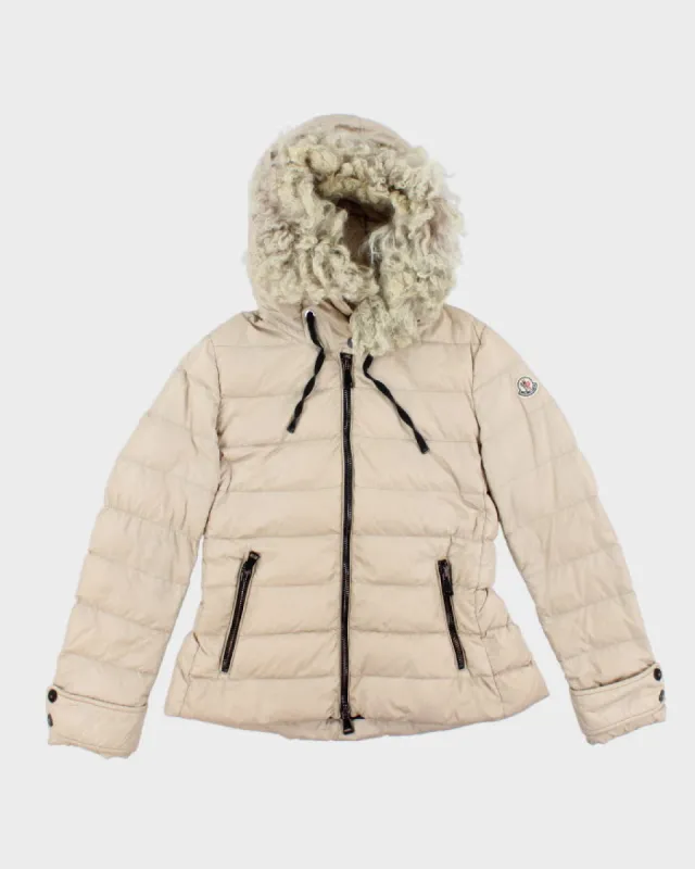Women's Moncler Cintrat Fur-Trim Hooded Puffer Jacket - S sold by Rokit