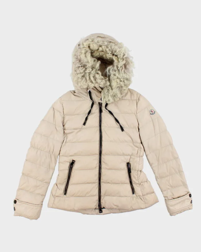 Women's Moncler Cintrat Fur-Trim Hooded Puffer Jacket - S sold by Rokit