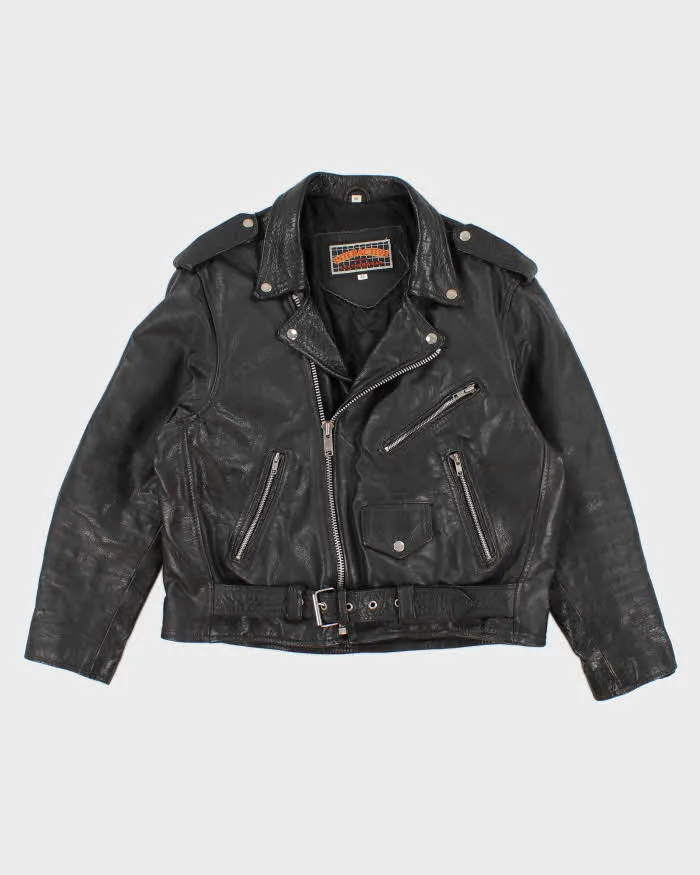 Vintage 90s Interactive Leatherwear Motocycle Jacket - L sold by Rokit