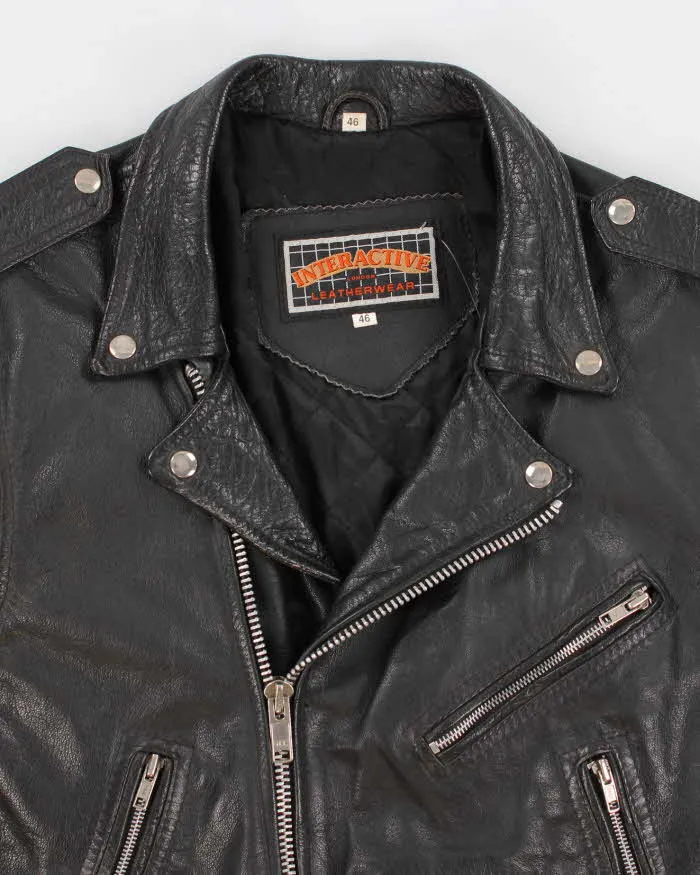 Vintage 90s Interactive Leatherwear Motocycle Jacket - L sold by Rokit product image thumbnail 3