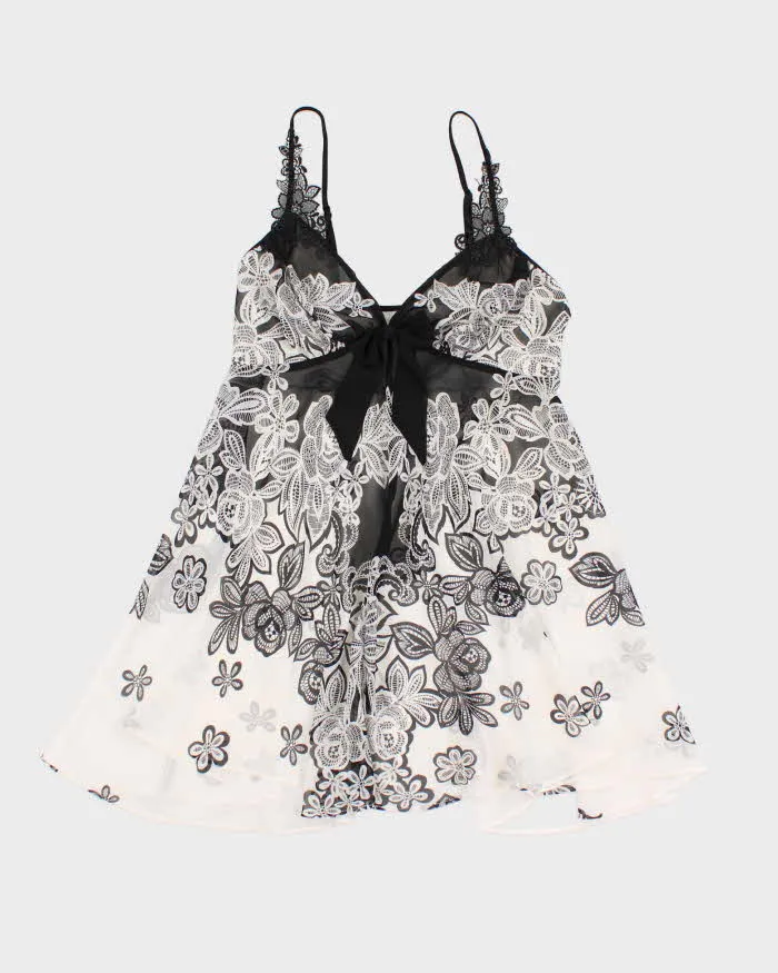 90s In Bloom Pink Mesh Floral Cami - S sold by Rokit